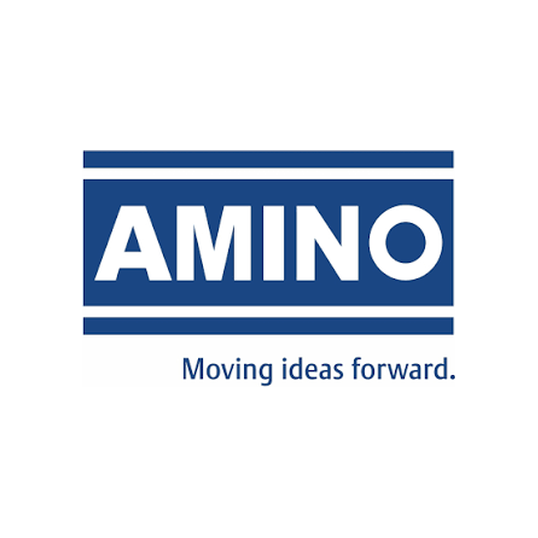 Logo do cliente Amino: indústria atendida pela Muvek