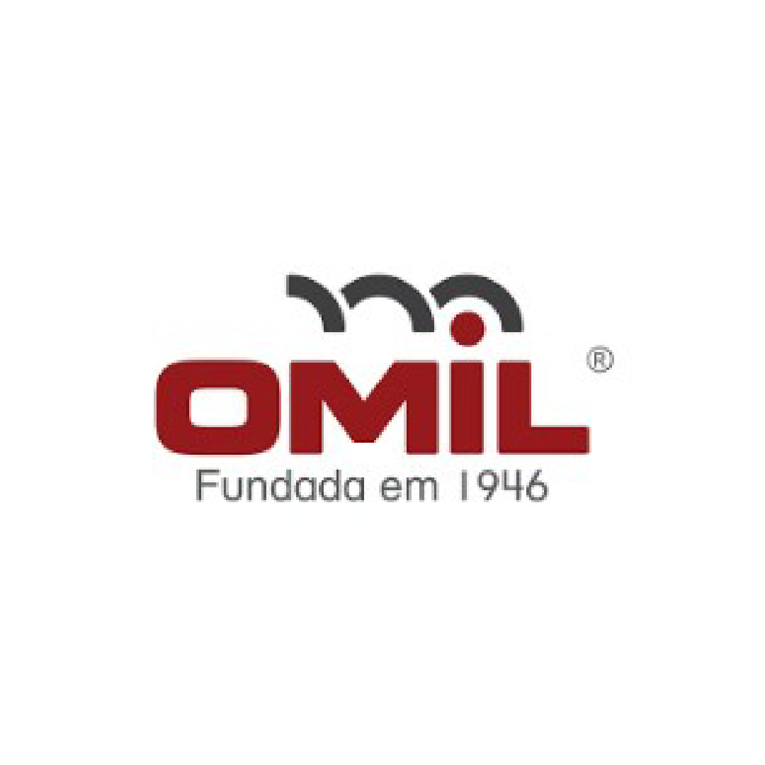 Logo do cliente Omil: indústria atendida pela Muvek