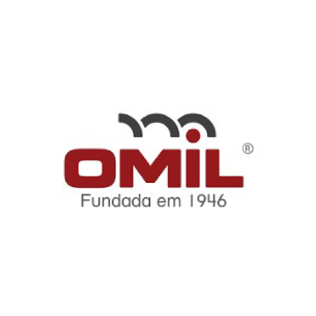Logo do cliente Omil: indústria atendida pela Muvek